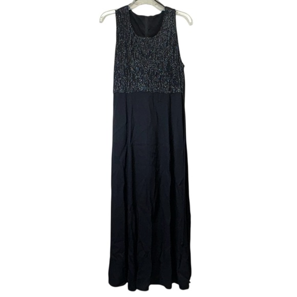 Dresses & Skirts - Vintage 90’s Black Metallic Bodice Maxi Holiday/Party Dress‎ NWT
